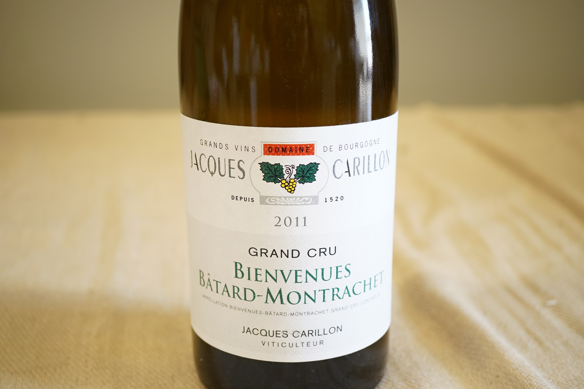 Domaine Jacques Carillon, Bienvenues-Bâtard-Montrachet Grand Cru, 2011